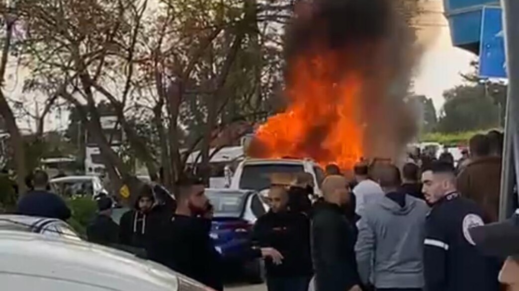 זירת הפיצוץ בלוד