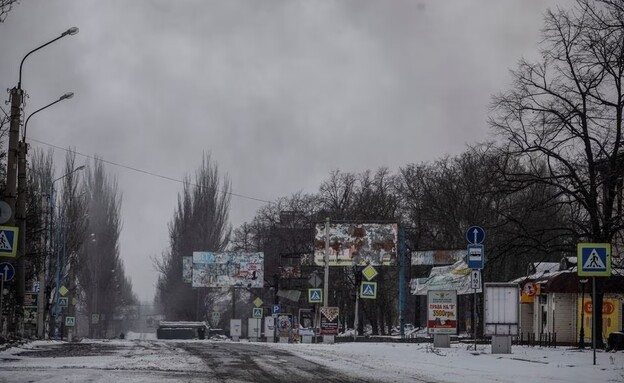 העיר באחמוט במחוז דונייצק, אוקראינה (צילום: רויטרס)