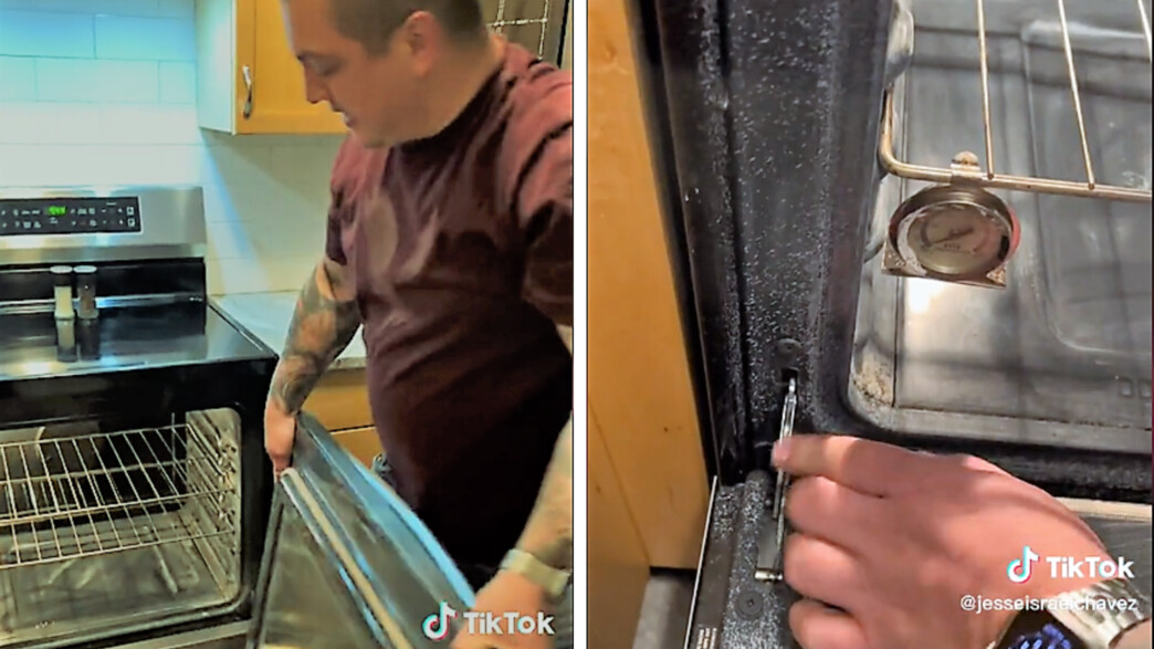 הוצאת דלת של תנור אפיה הוצאת דלת של תנור אפיה