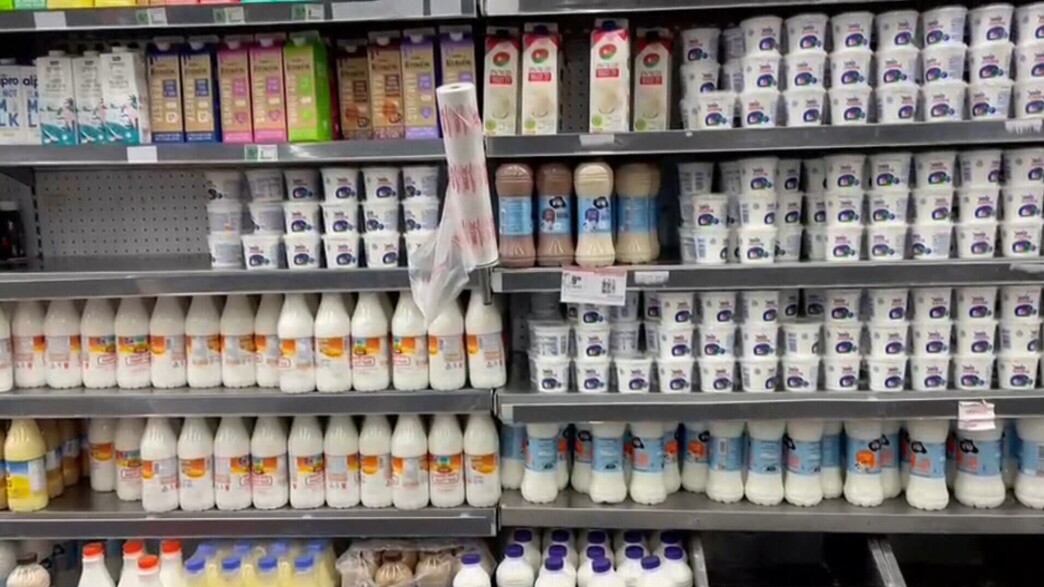 מחסור בחלב ברשתות השיווק
