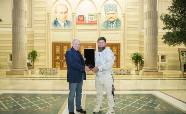 מנהיג צ'צ'ניה קדירוב ומנהיג קבוצת וגנר פריגוז'ין