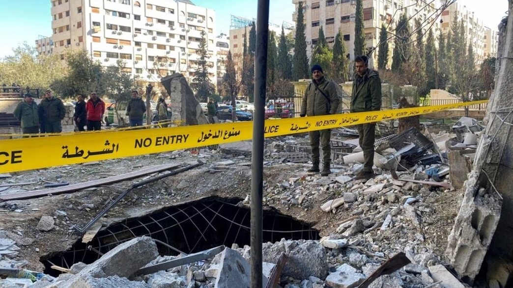 זירת התקיפה בדמשק, סוריה זירת התקיפה בדמשק, סוריה