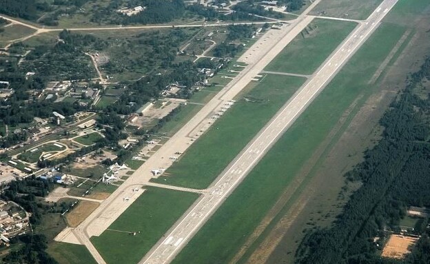 נמל התעופה בבלארוס שהופצץ באמצעות מל