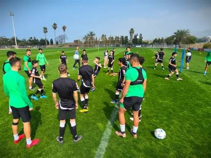 האימון של חיפה עם ילדי וראייטי (מכבי חיפה)