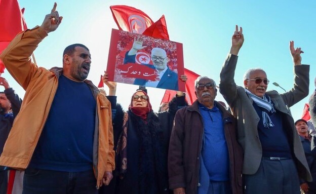 הפגנות בעד הדמוקרטיה בתוניסיה