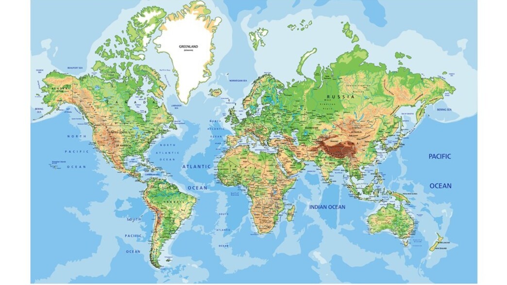 מפת העולם (צילום: Bardocz Peter / Shutterstock)