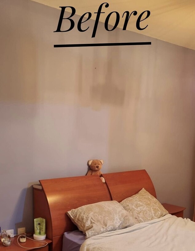 מייקאובר חדר שינה ירוק, לפני, ג - 2 (צילום: מורן לאוב)