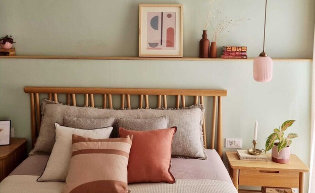 מייקאובר חדר שינה ירוק עיצוב - 1 (צילום: מורן לאוב)