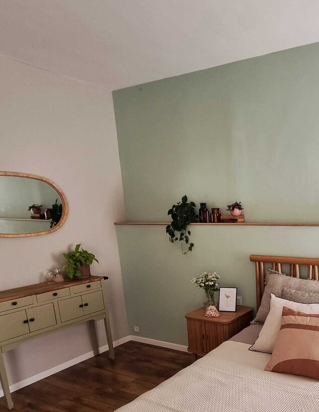 מייקאובר חדר שינה ירוק עיצוב - 13 (צילום: מורן לאוב)