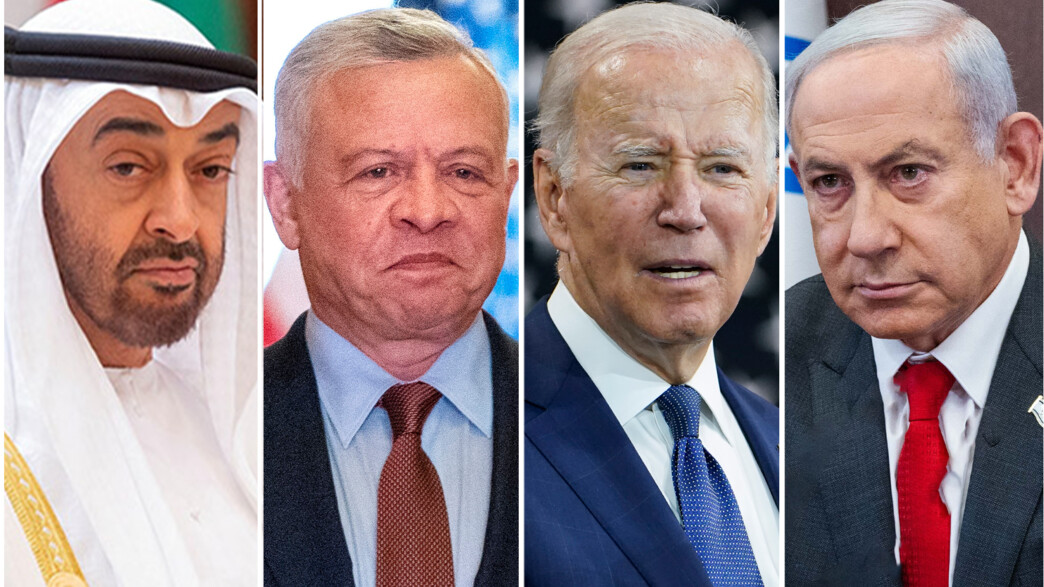 בניימין נתניהו, ג'ו ביידן, המלך עבדאללה , בן זאיד בניימין נתניהו, ג'ו ביידן, המלך עבדאללה , בן זאיד