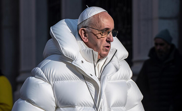 אפיפיור מעיל לבן (צילום: instagram)