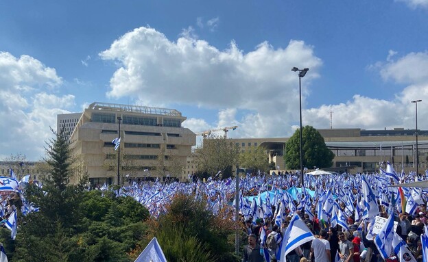 הפגנת הייטק בירושלים (צילום: הגר רבט, tech12)