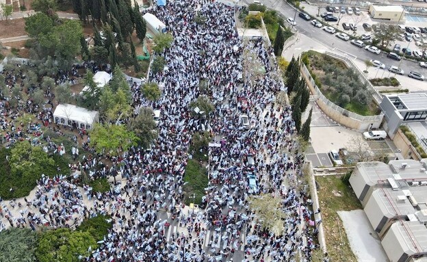 המחאה מחוץ לכנסת (צילום: סעיף 27א לחוק זכויות יוצרים)