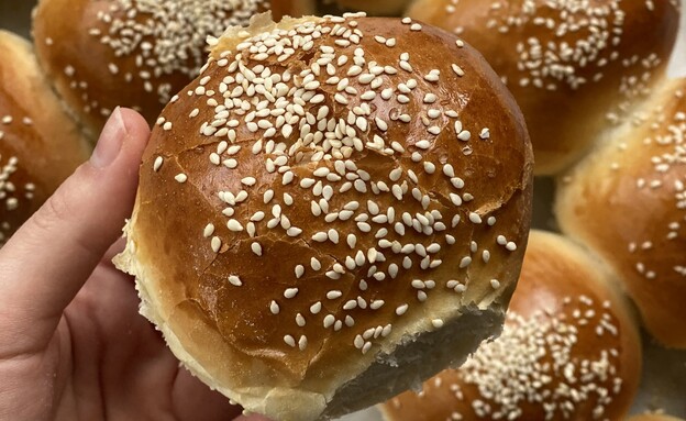 לחמניות המבורגר - לחמנייה מקרוב