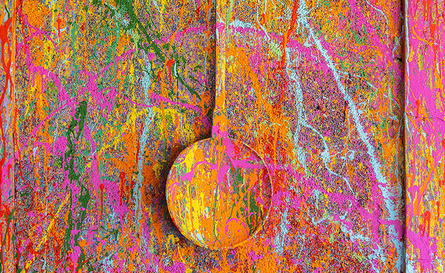 בית הצבעים של סאם חלבי בדליית אל כרמל, ג,  (צילום: דימטרי ספקטור)