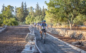 רוכבי אופניים ביער בן שמן - חניון העיוורים (צילום: בוני שיינמן- ארכיון קק"ל )