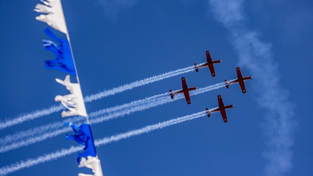 מטוסים לוקחים חלק במטס יום העצמאות
