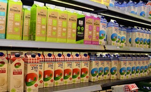 מדף מוצר חלב בסופרמרקט בראשון לציון (צילום: ShU studio, shutterstock)