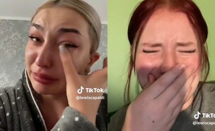 טיקטוקריות בוכות בתגובה לקליפ החדש של לואיס קפלדי (צילום: מתוך TikTok)