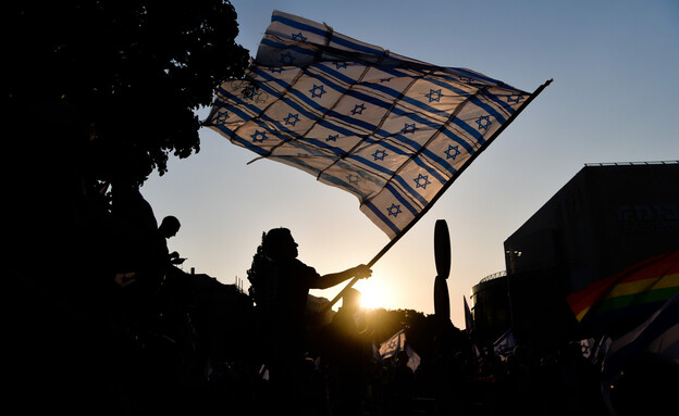 הפגנות בתל אביב (צילום: אבשלום ששוני, פלאש 90)