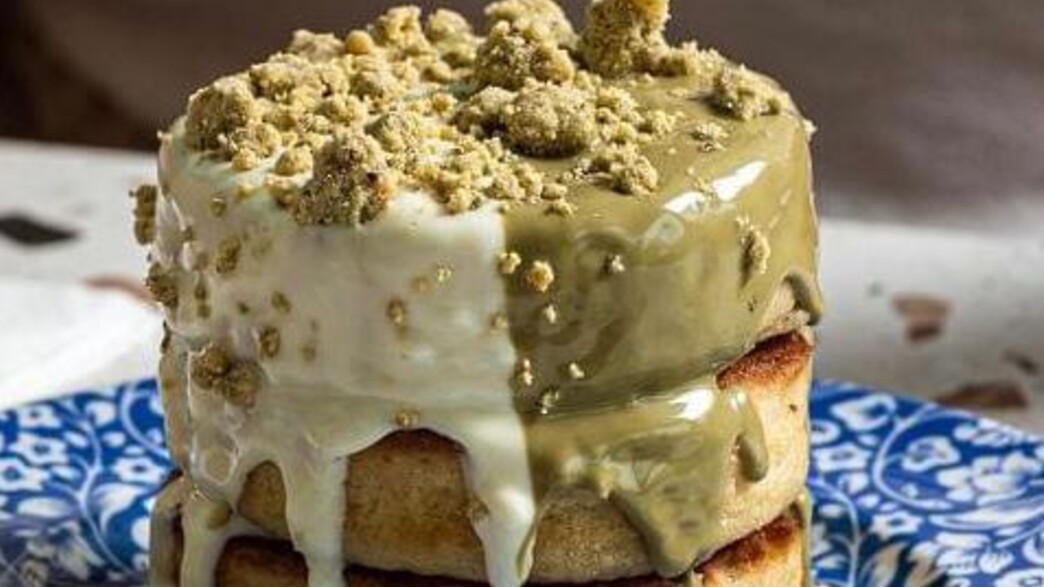 פסטיבל הקינוח המושלם - שרונה מרקט - פנקייק רוטב פיסטוק