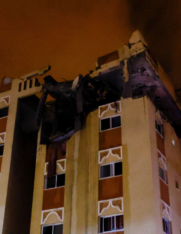 הדירה שהופצצה - ובה שהה הבכיר שחוסל (צילום: רויטרס)