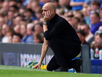 למרות 0:3 אחרי 51 דקות, פפ לא ממש היה רגוע (Michael Regan/Getty Images)