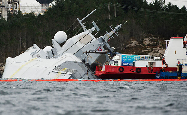 הספינה שטבעה  (צילום: MARIT HOMMEDAL/AFP)