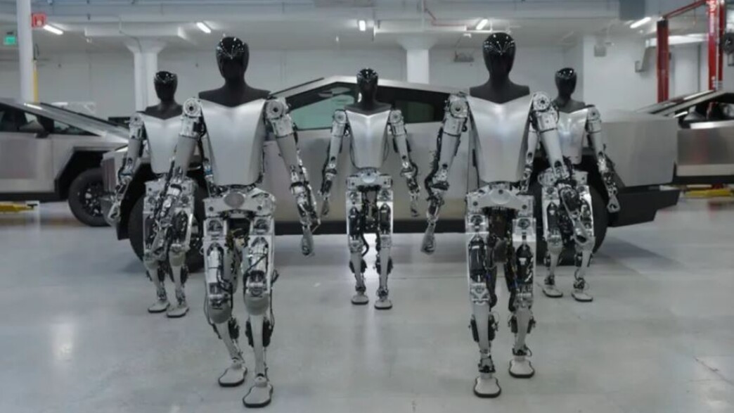 הרובוטים החדשים של טסלה (צילום: רשתות חברתיות לפי סעיף 27א, youtube)