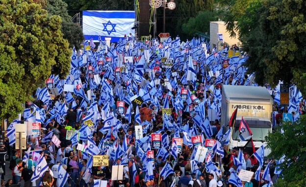 המחאה בירושלים (צילום: N12)