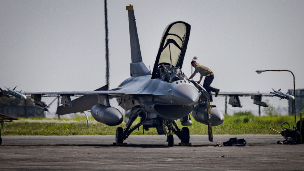 מטוס הקרב (צילום: Ezra Acayan/Getty Images)