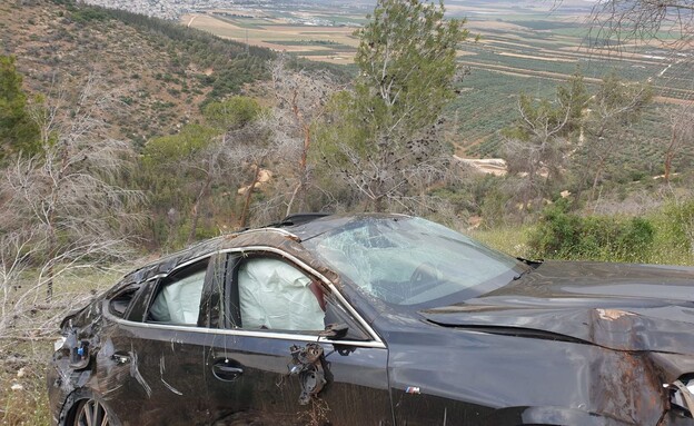 גבר נהרג לאחר שרכבו הדרדר ביער צ'רצ'יל (צילום: תיעוד מבצעי מד