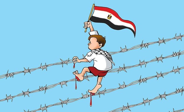 קריקטורות מהרשתות הפלסטיניות שמהללות את הפיגוע