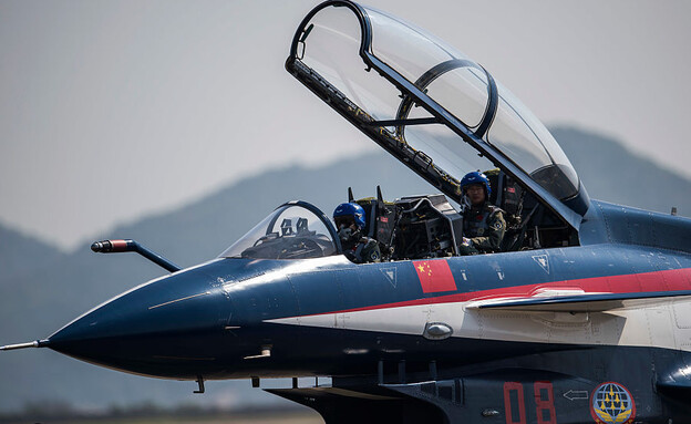 מטוס וטייסי החיל  (צילום: Sport Images/Getty Images)