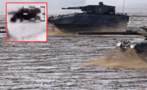 הטנק והסרטון שהופץ (צילום: RIA Novosti | Sean Gallup/GettyImages)