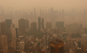 ניו יורק בעקבות השרפות בקנדה (צילום: Gary Hershorn)