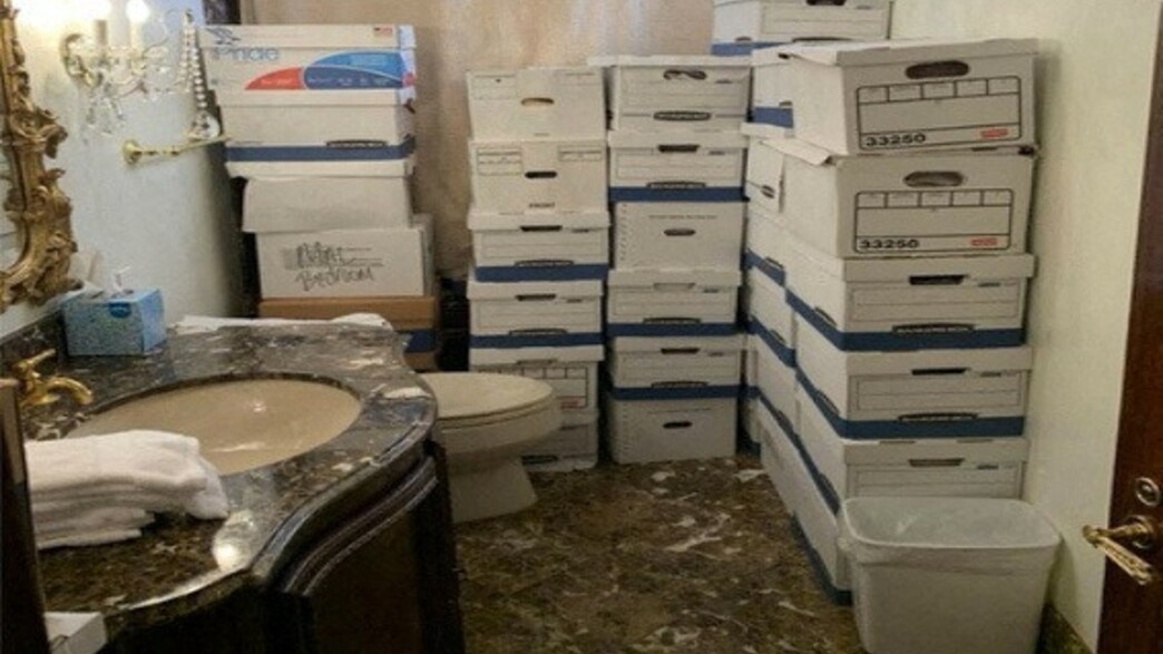 ארגזי המסמכים שנמצאו בביתו של טראמפ