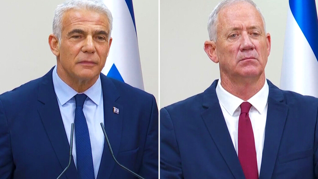 יאיר לפיד, בני גנץ