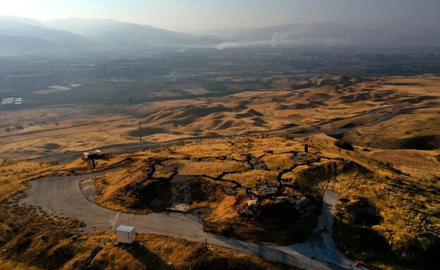 אזור הגבול (צילום: MENAHEM KAHANA/AFP via Getty Images)