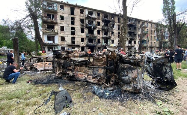 נזקי ההפצצה (צילום: Informator.ua/Global Images Ukraine/GettyImages)
