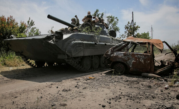 כוחות צבא אוקראינה במתקפת הנגד (צילום: רויטרס)