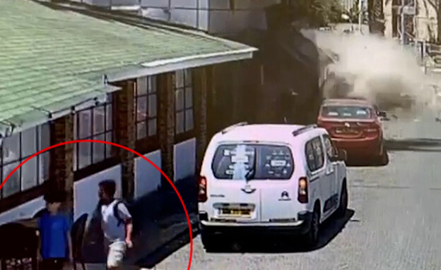 הילד שניצל מפיצוץ בלון הגז באשקלון (צילום: חדשות הבוקר עם ניב רסקין, קשת 12)