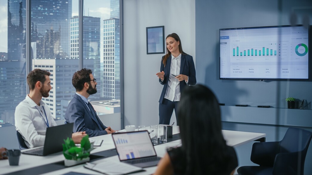 מצגת משקיעים אילוסטרציה מצגת משקיעים אילוסטרציה