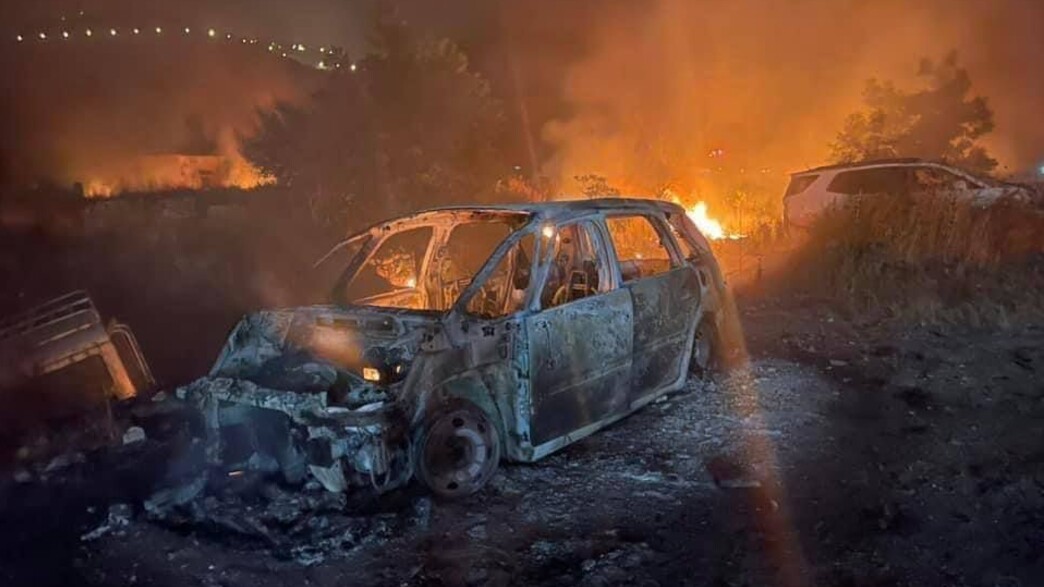 הנזקים מהפרעות בלובן א-שרקיה שבאזור שכם הנזקים מהפרעות בלובן א-שרקיה שבאזור שכם