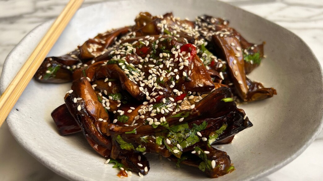 חצילים בסגנון אסייתי