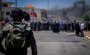 הפגנת הדרוזים נגד הקמת הטורבינות בגולן (צילום: אייל מרגולין, פלאש 90)