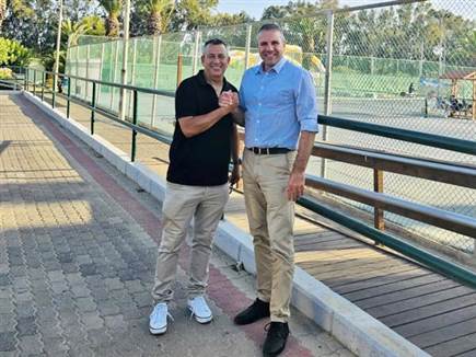 אבי פרץ ואילן גרין (צילום: איגוד הטניס בישראל) (צילום: ספורט 5)