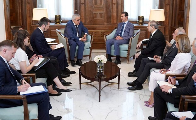 שר החוץ הרוסי בפגישה השבוע עם נשיא סוריה אסד