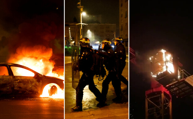 המהומות בצרפת (צילום: לפי סעיף 27 א' לחוק זכויות יוצרים, רויטרס)