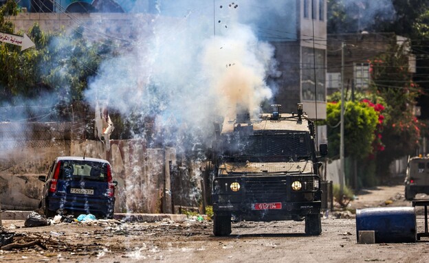 מבצע "בית וגן" בג'נין (צילום: RONALDO SCHEMIDT/AFP via Getty Images)